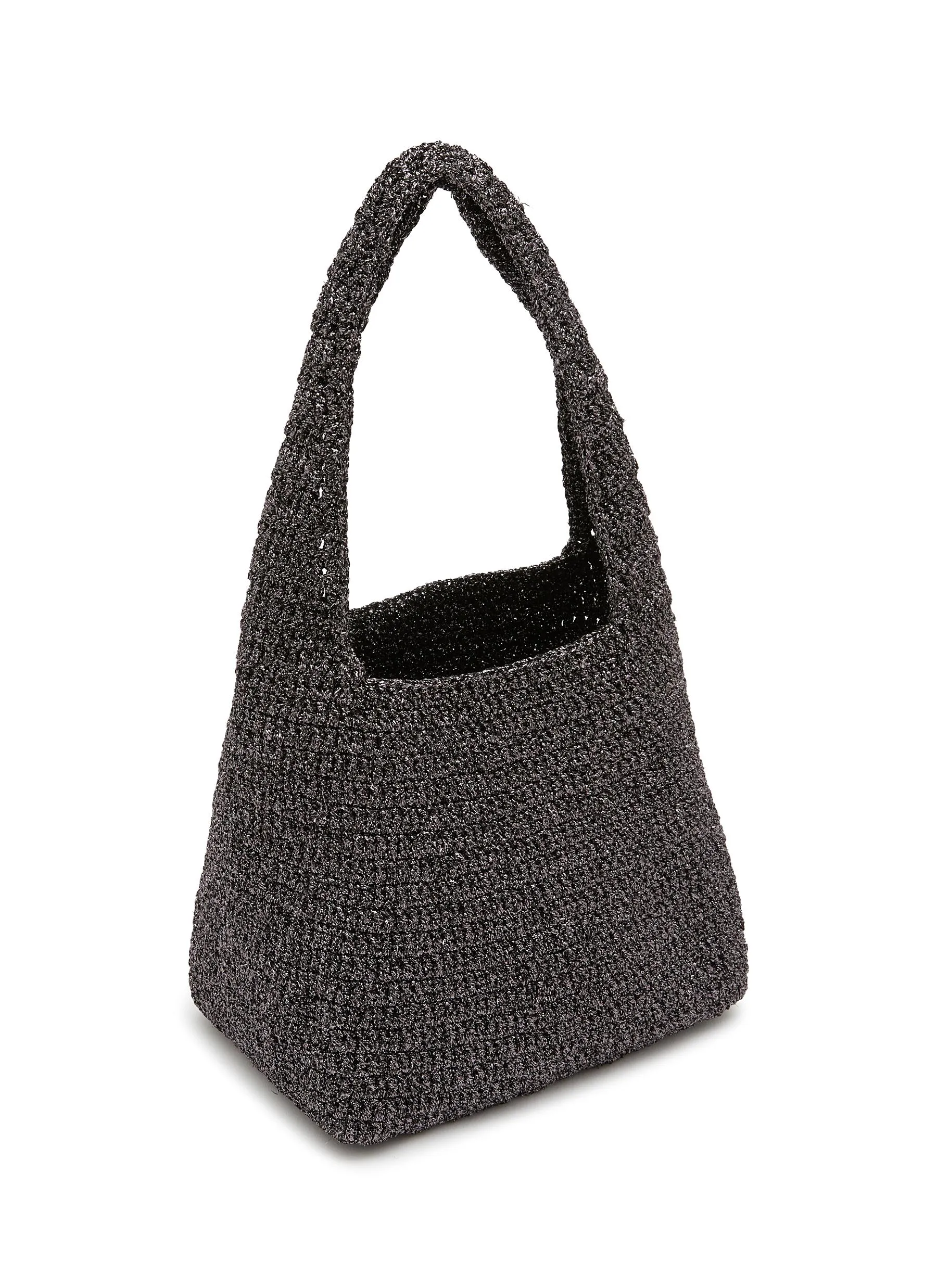 -----------MIZELE  ---- ------------ ----Small Timeless Crocheted Lurex Tote Bag --