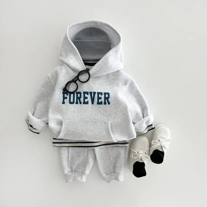 2 Pieces Set Baby Kid Boys Letters Hoodies Sweatshirts And Solid Color Pants Wholesale 231130241