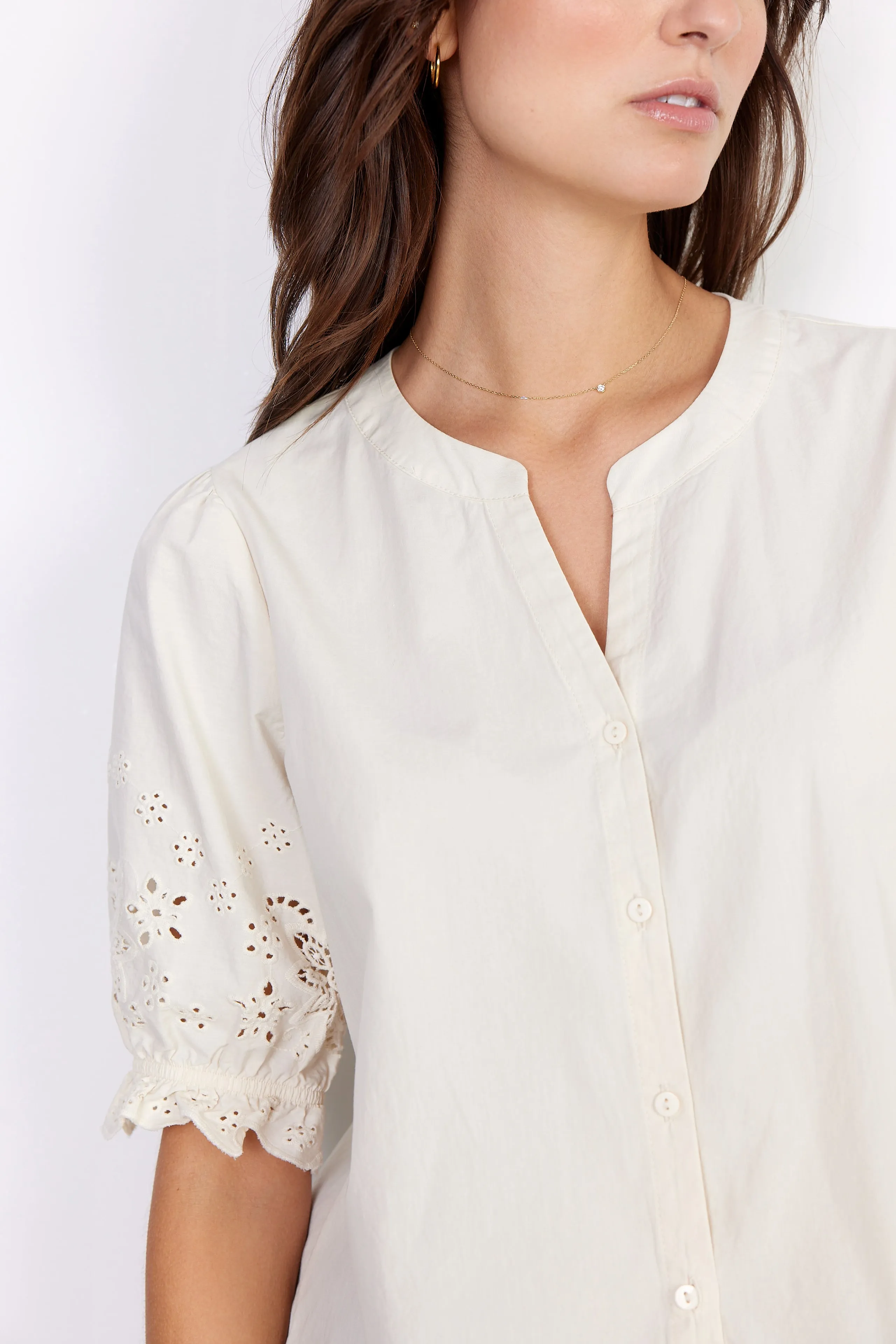 40281- Cream Milly Blouse - Soya Concept