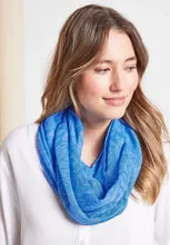 572105- Marina blue loop scarf - Cecil