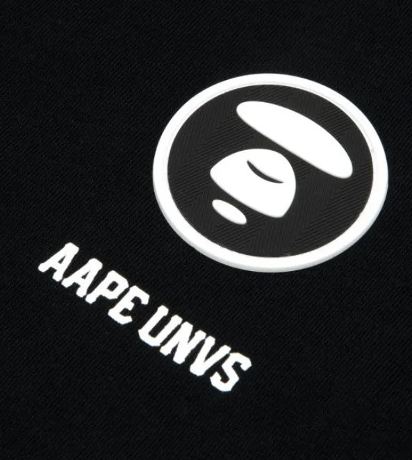 A BATHING APE  |Crew Neck Pullovers Cotton Short Sleeves Logo