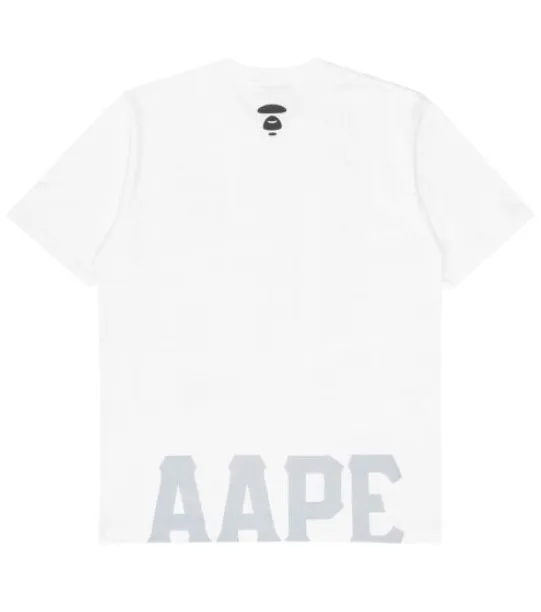 A BATHING APE  |Crew Neck Pullovers Cotton Short Sleeves Logo