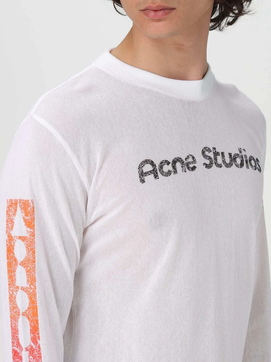 Acne Studios  |Long Sleeves Cotton Long Sleeve T-shirt Bridal Logo