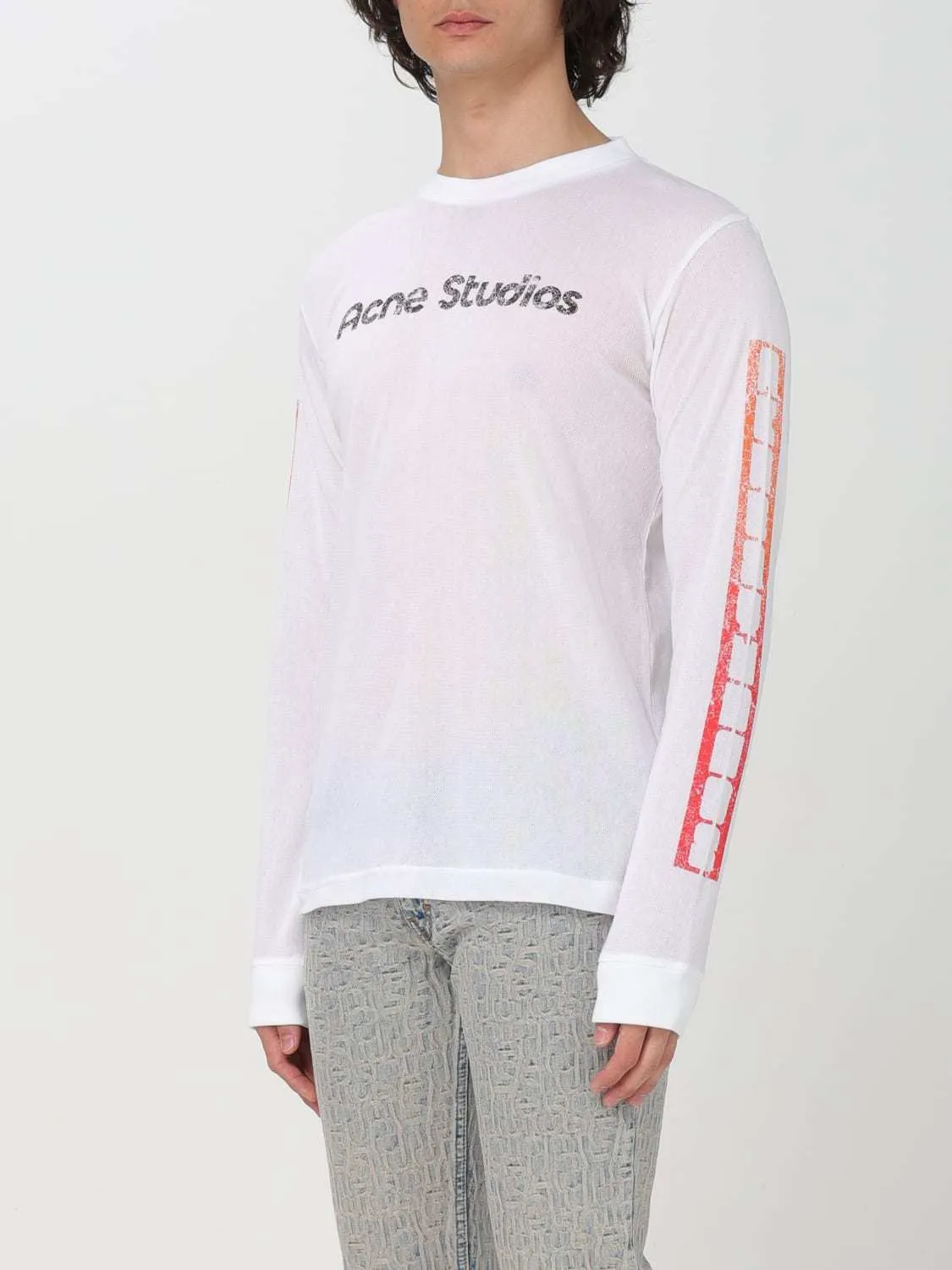 Acne Studios  |Long Sleeves Cotton Long Sleeve T-shirt Bridal Logo