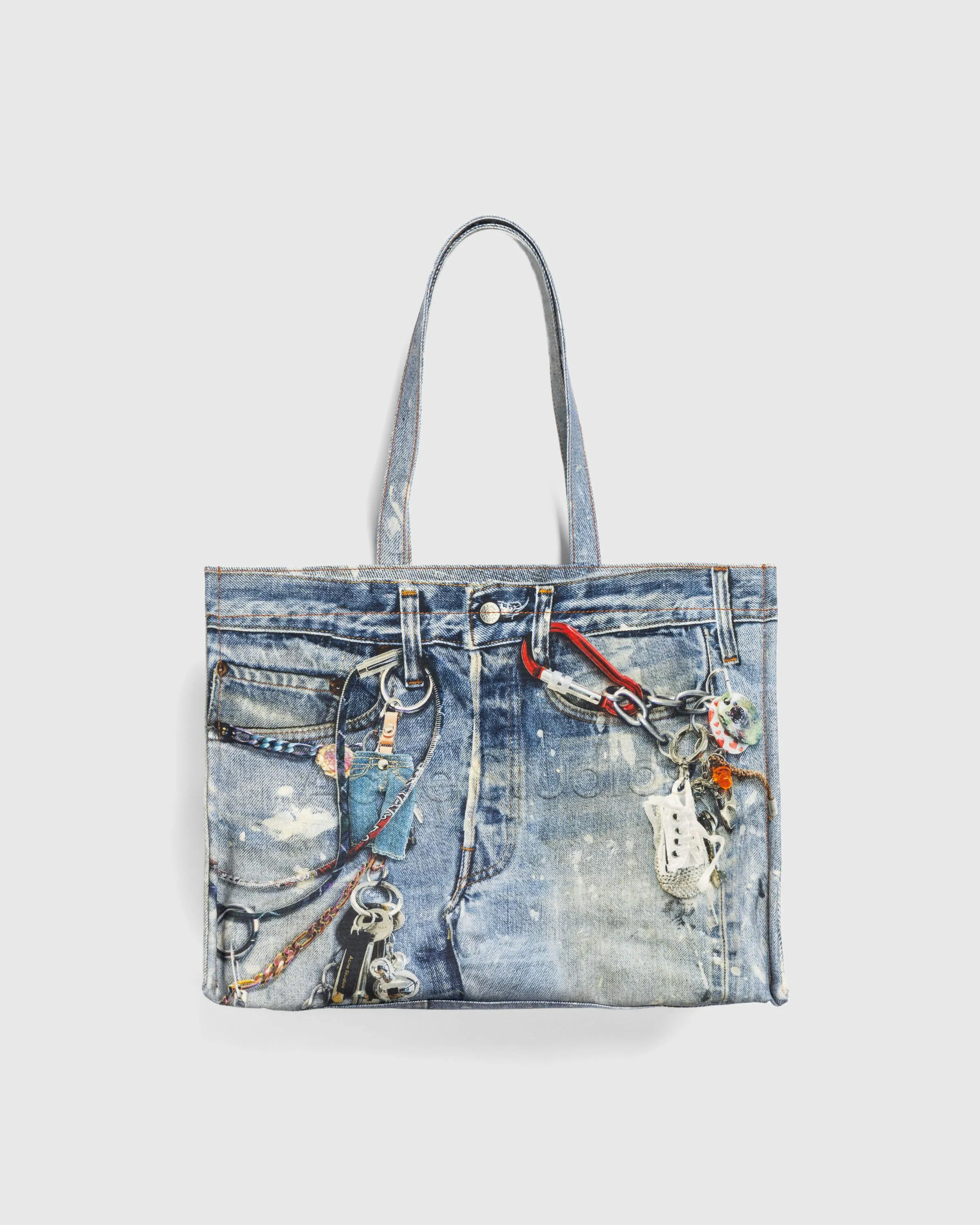 Acne Studios – Tote Bag Printed Mid Blue | Highsnobiety Shop