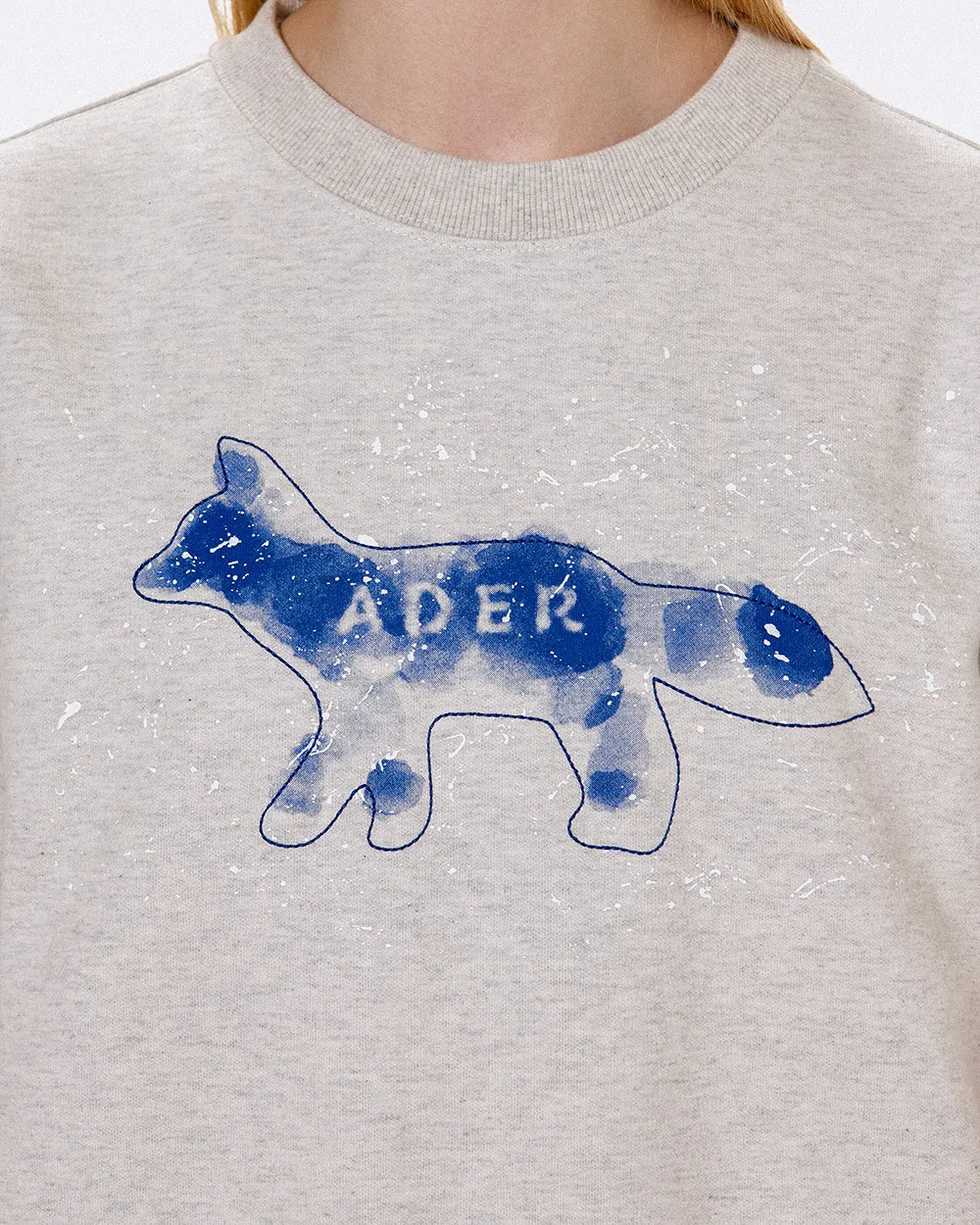 ADERERROR  |Unisex Street Style Long Sleeves Plain Logo Sweatshirts