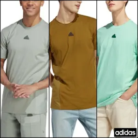 adidas  |Crew Neck Pullovers Plain Cotton Short Sleeves Logo