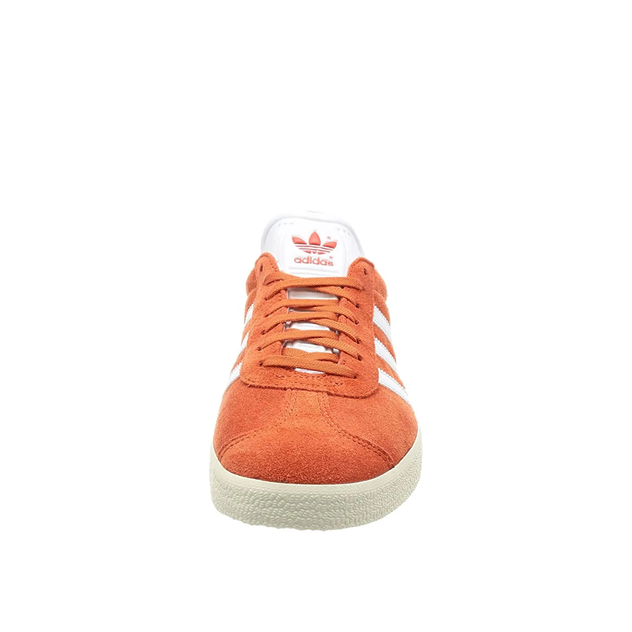 Adidas Gazelle Lace-Up Orange Suede Leather Mens Trainers BZ0024