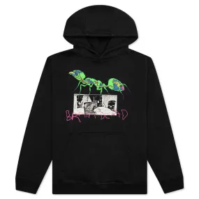 Ant War Hooded Sweatshirt - Black