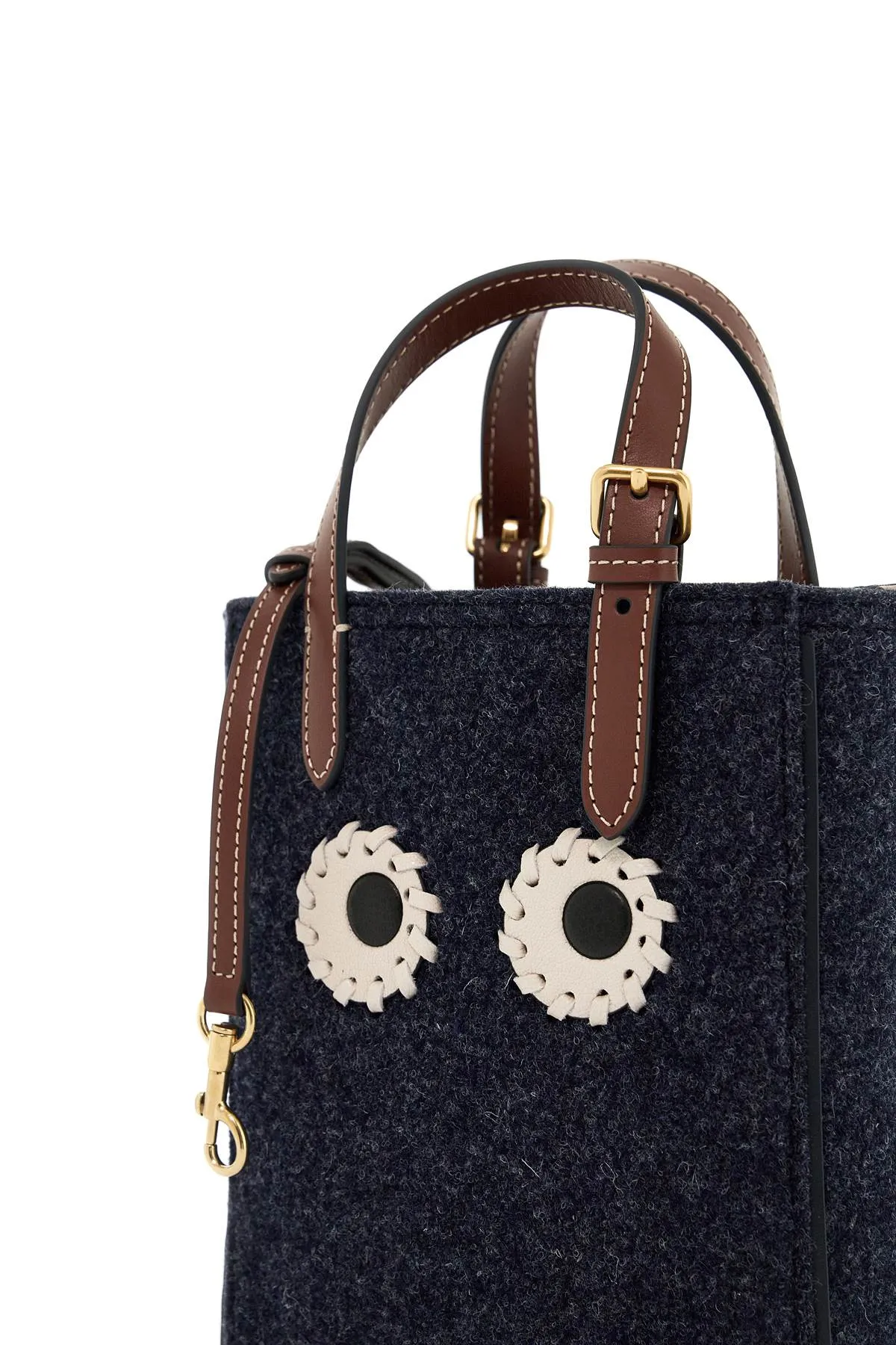 Anya Hindmarch    Anya Hindmarch Mini Felt Tote Bag With Eyes Design