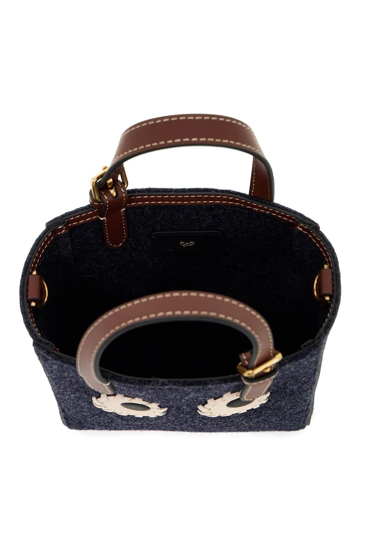 Anya Hindmarch    Anya Hindmarch Mini Felt Tote Bag With Eyes Design