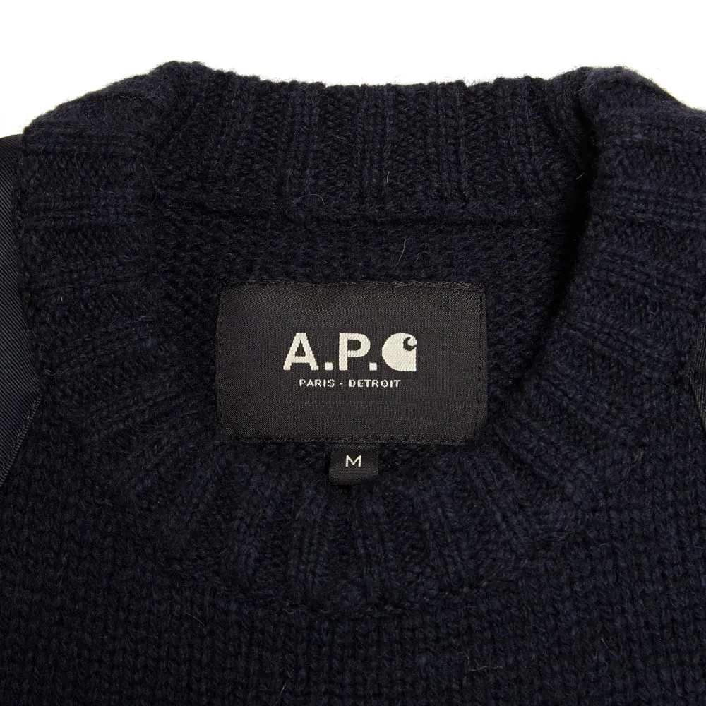 A.P.C. x Carhartt Commando SweaterMarine