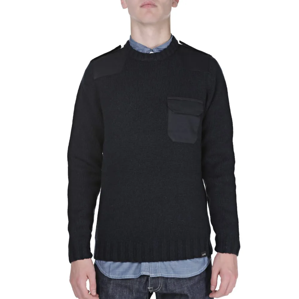 A.P.C. x Carhartt Commando SweaterMarine