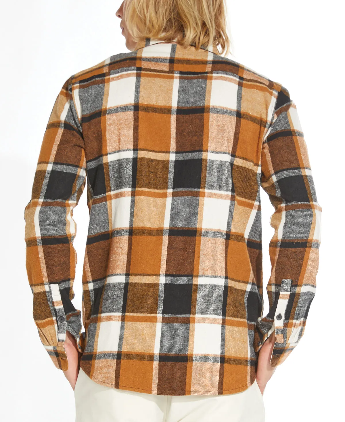 Ayers Flannel Shirt (Khaki/Black)