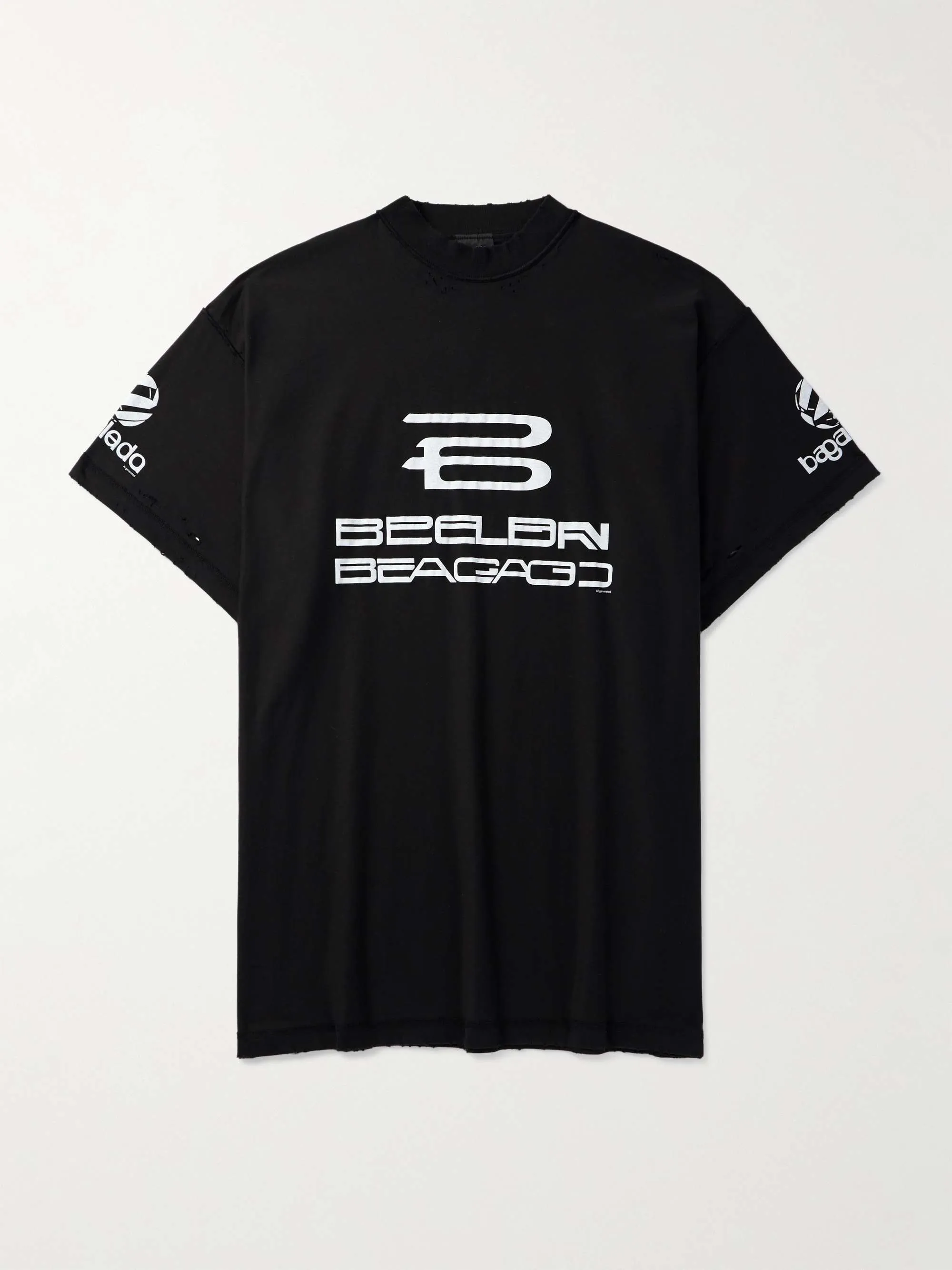 BALENCIAGA  |Pullovers Street Style Cotton Short Sleeves Logo Luxury