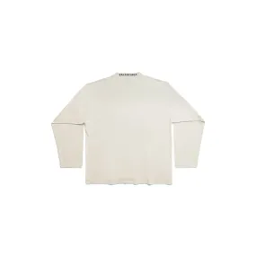 BALENCIAGA  |Street Style Long Sleeves Cotton Long Sleeve T-shirt Logo