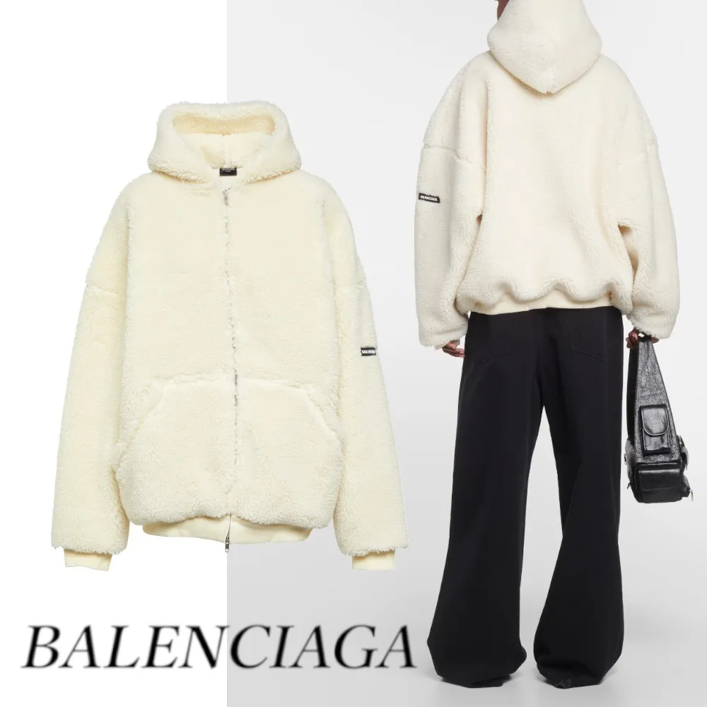 BALENCIAGA  |Unisex Street Style Long Sleeves Plain Oversized