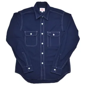 Battenwear - Work Shirt - Navy Flannel