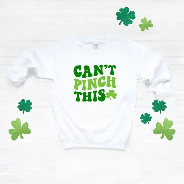 Can't Pinch This Shamrock Graphic Sweatshirt