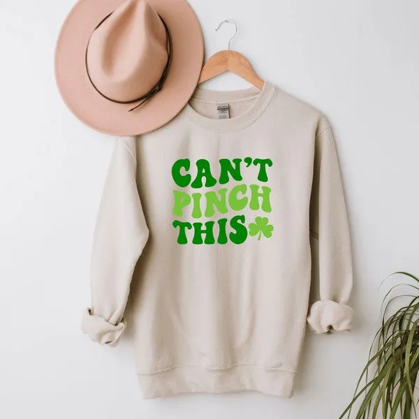 Can't Pinch This Shamrock Graphic Sweatshirt