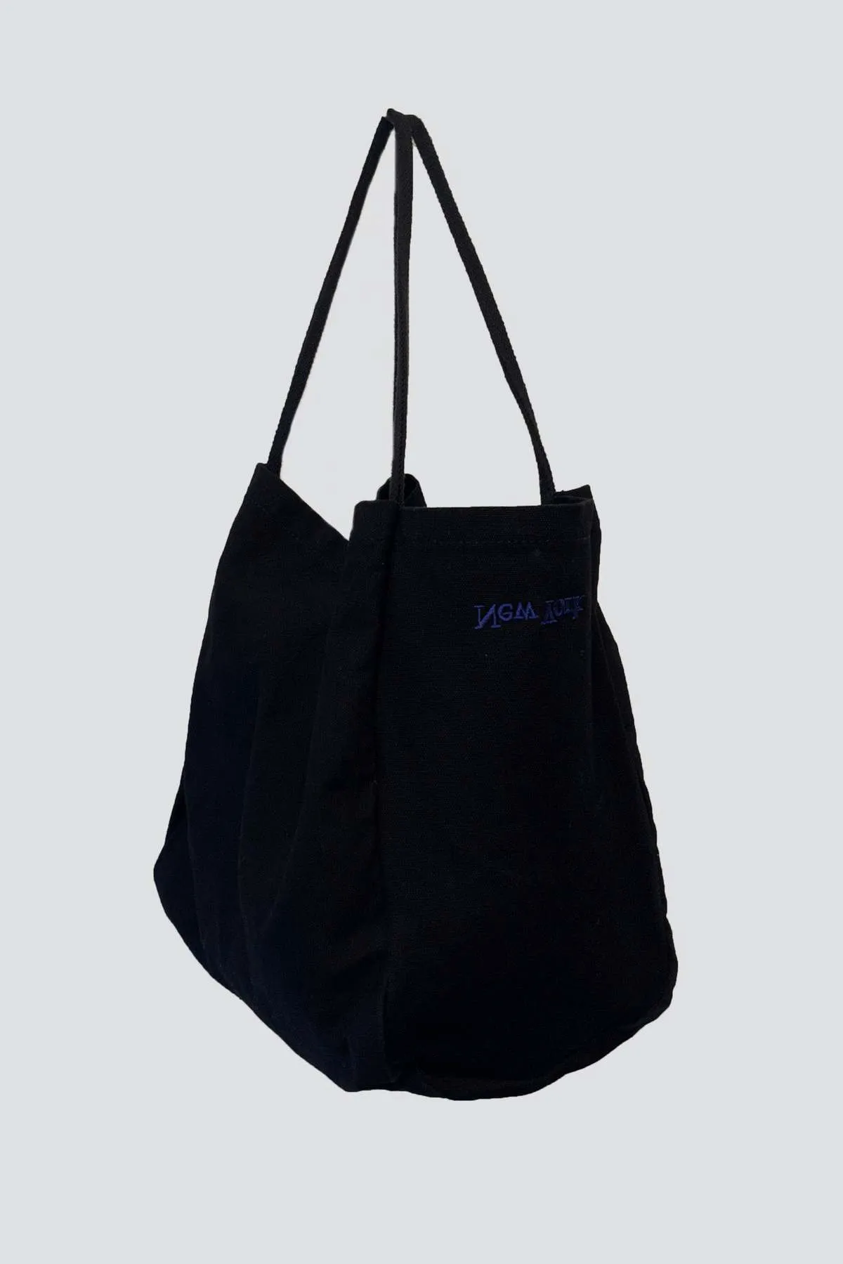 Canvas New York Logo Embroidered Tote Bag - Black/Blue