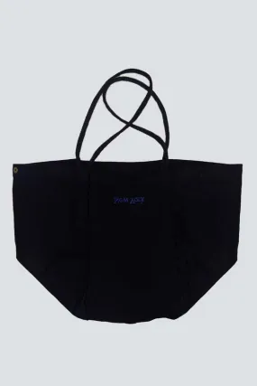 Canvas New York Logo Embroidered Tote Bag - Black/Blue