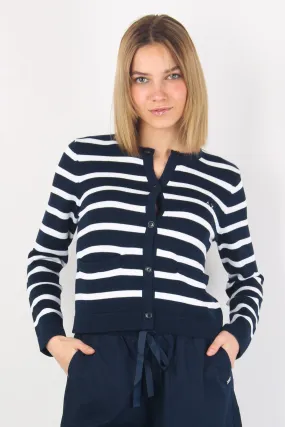 Cardigan Cotone Riga Navy