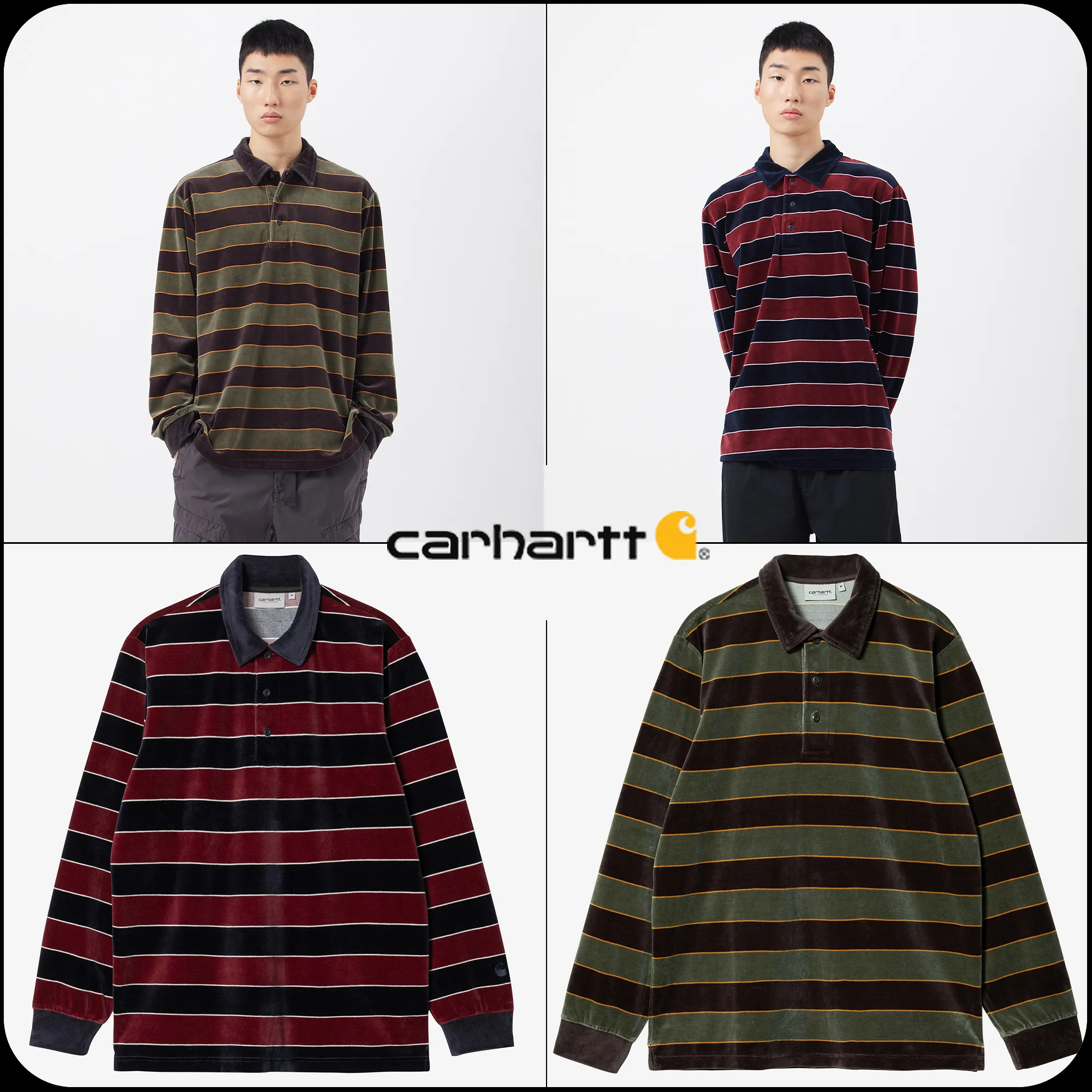 Carhartt  |[CARHARTT]★L/S BILLS RUGBY SHIRT