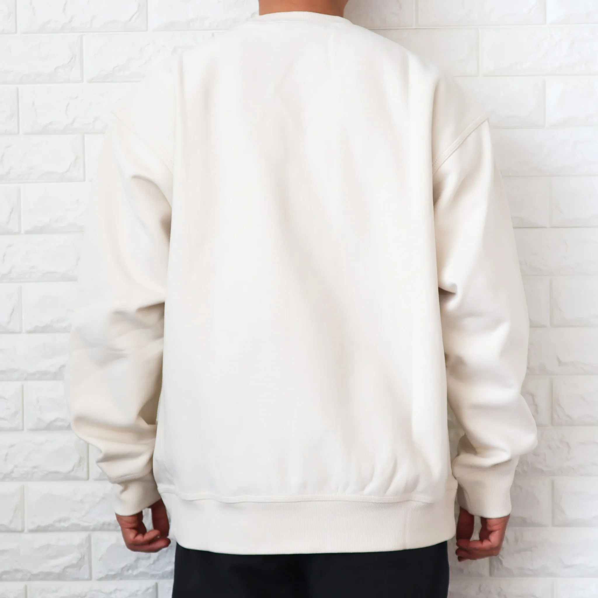 Carhartt  |Crew Neck Long Sleeves Plain Cotton Oversized Logo