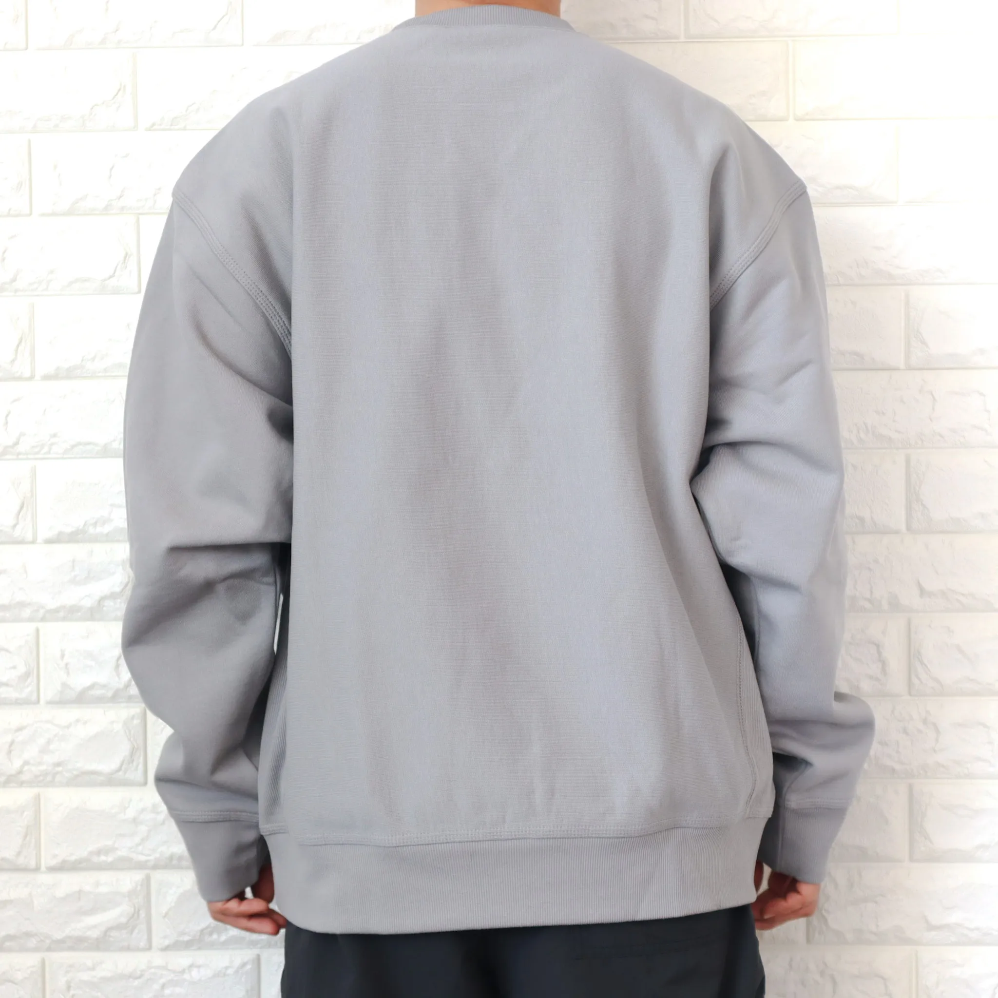 Carhartt  |Crew Neck Long Sleeves Plain Cotton Oversized Logo