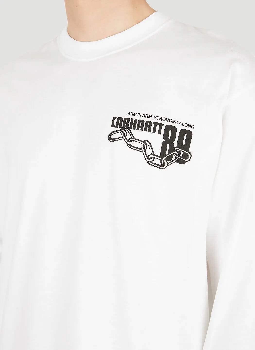 Carhartt  |Crew Neck Street Style Long Sleeves Cotton