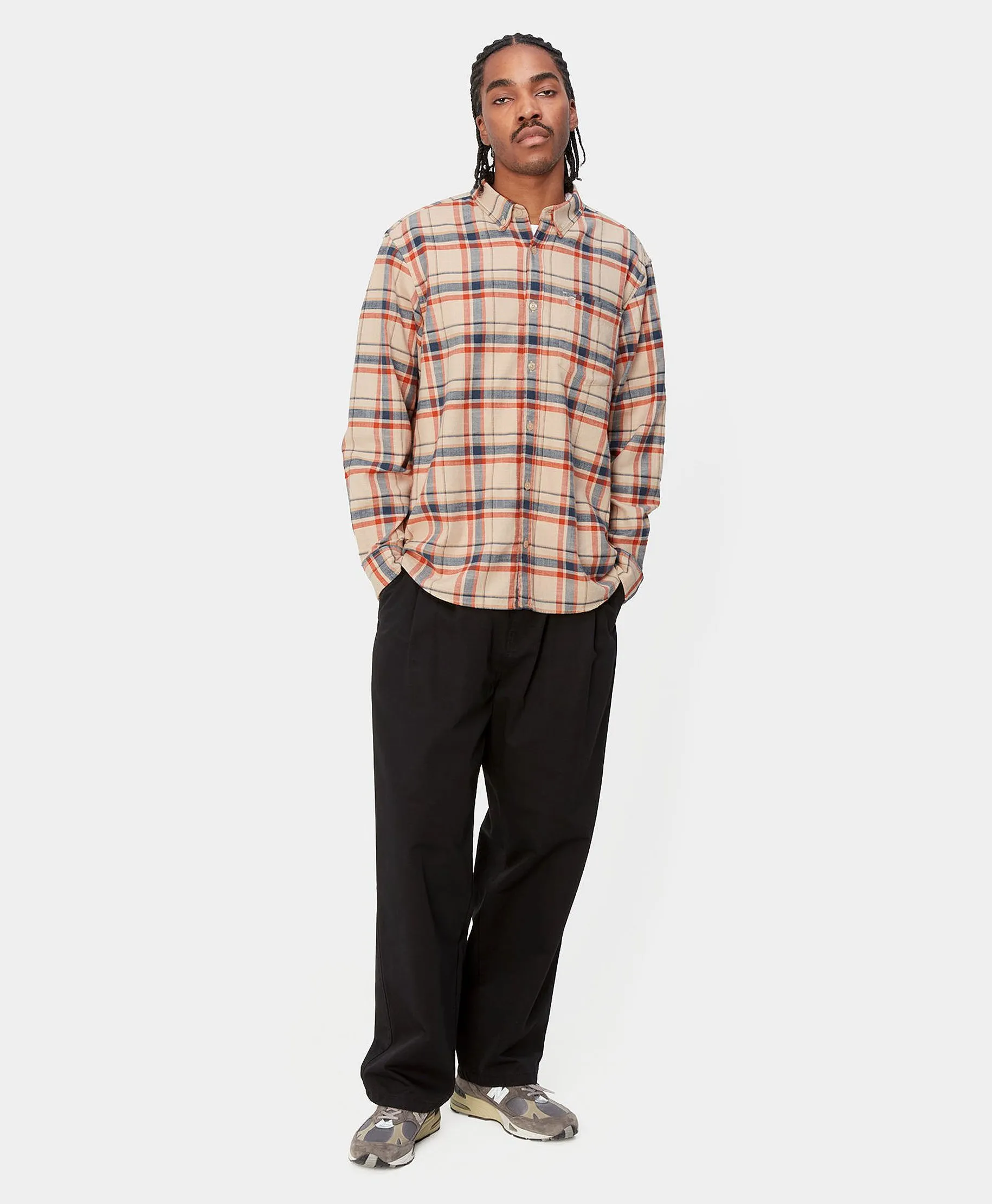 Carhartt  |Other Plaid Patterns Long Sleeves Logo Shirts