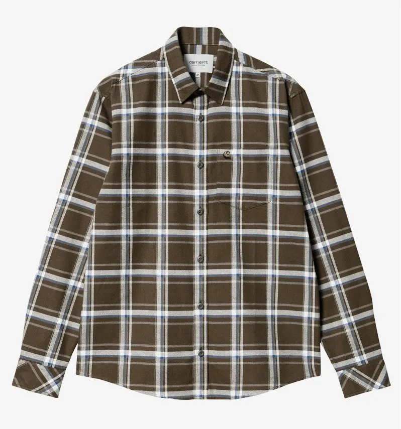 Carhartt  |Other Plaid Patterns Street Style Logo Shirts