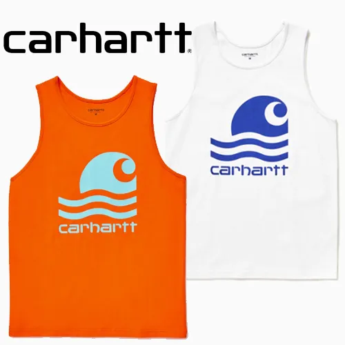 Carhartt  |Street Style Logo Tanks