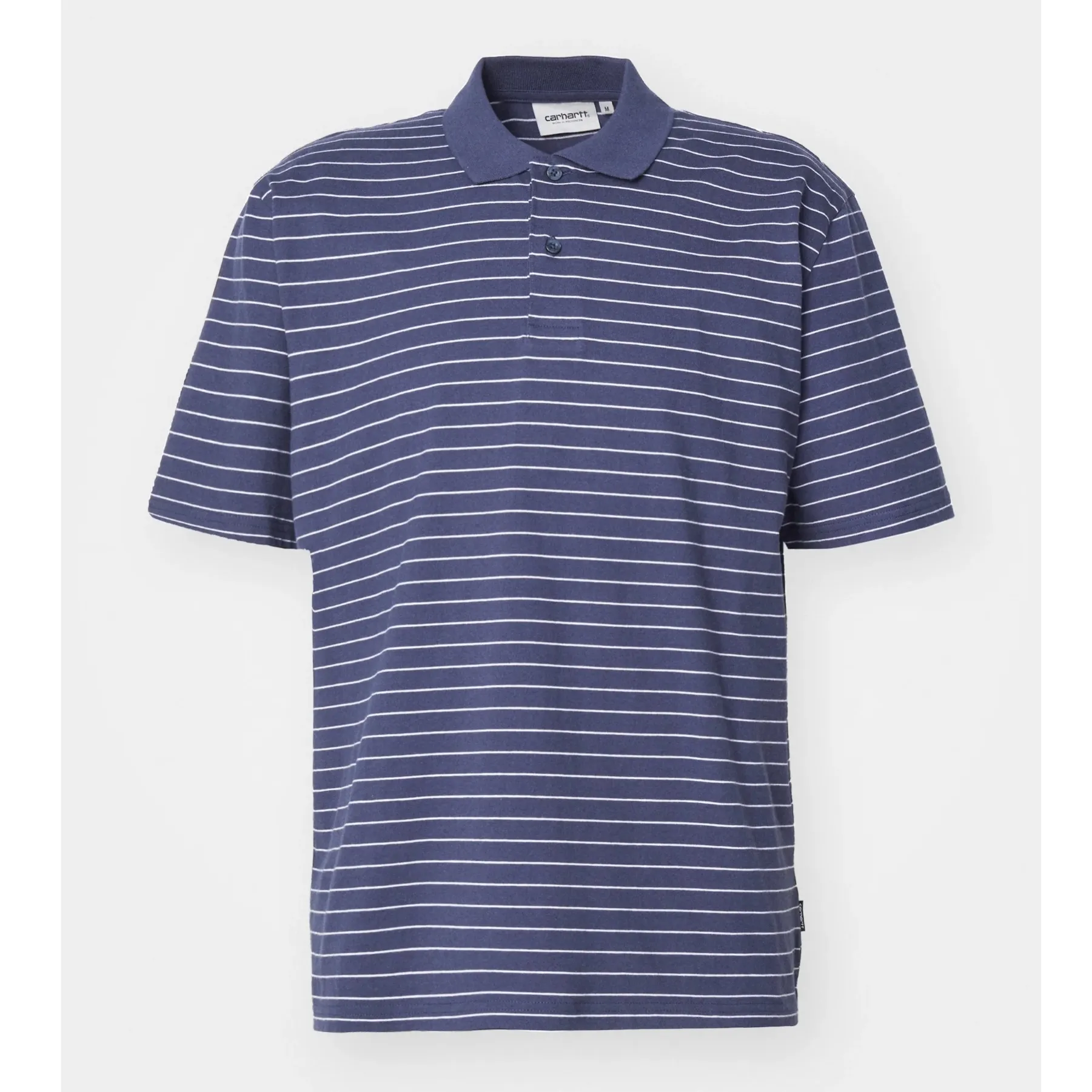 Carhartt  |Stripes Unisex Cotton Short Sleeves Logo Polos