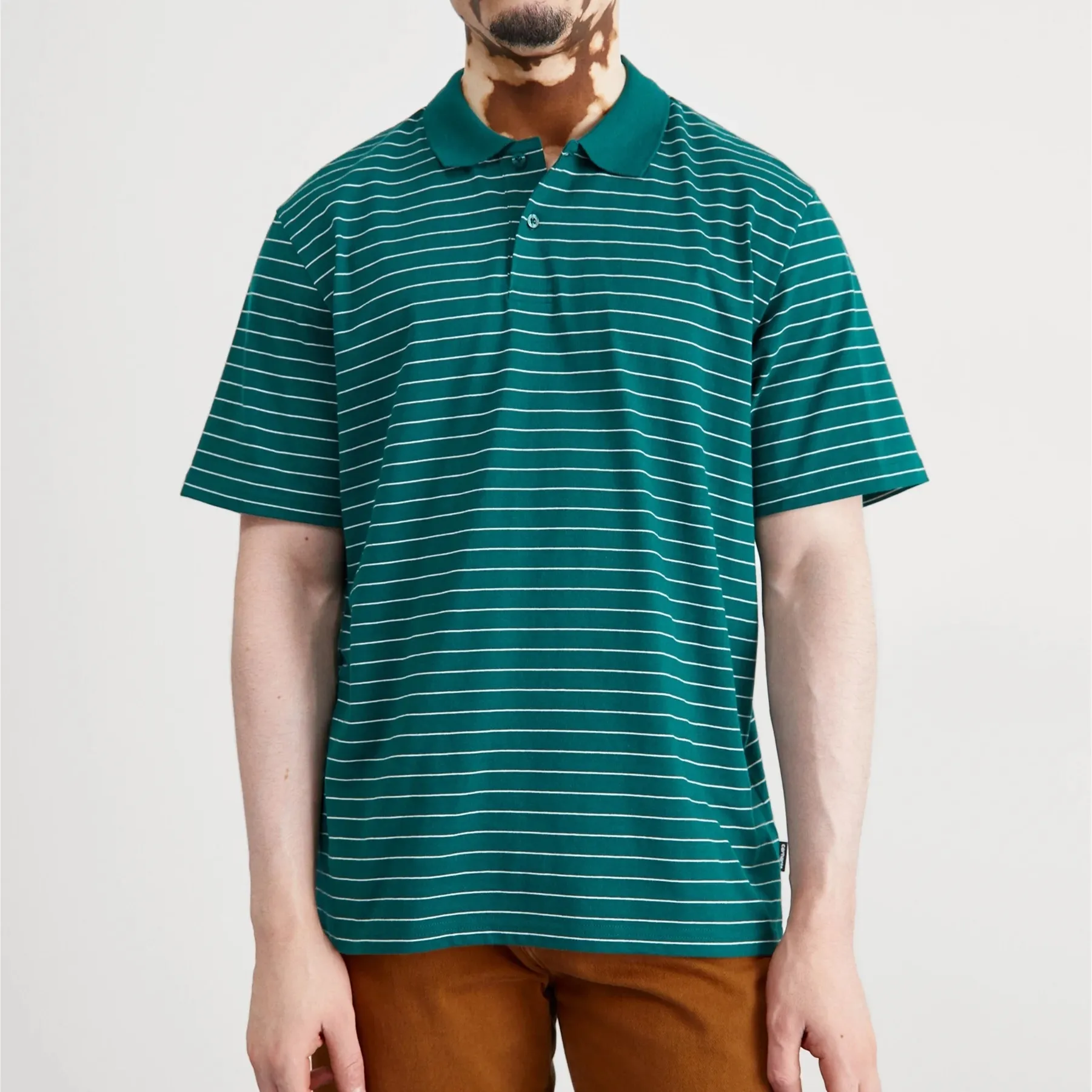 Carhartt  |Stripes Unisex Cotton Short Sleeves Logo Polos