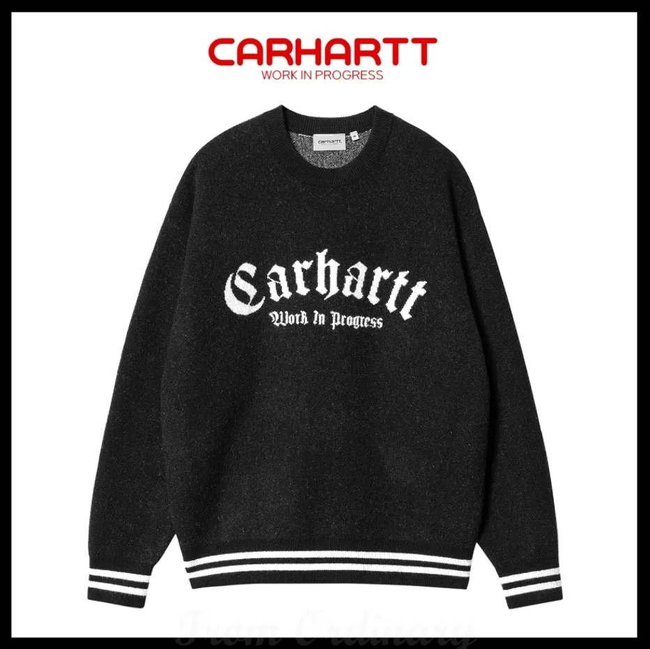 Carhartt  |Unisex Street Style Logo Sweaters