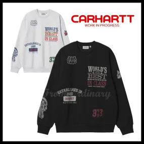 Carhartt  |Unisex Street Style Logo Sweatshirts