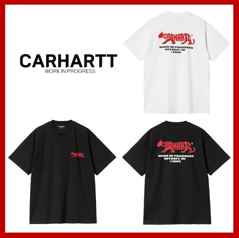 Carhartt  |Unisex Street Style Short Sleeves Logo T-Shirts