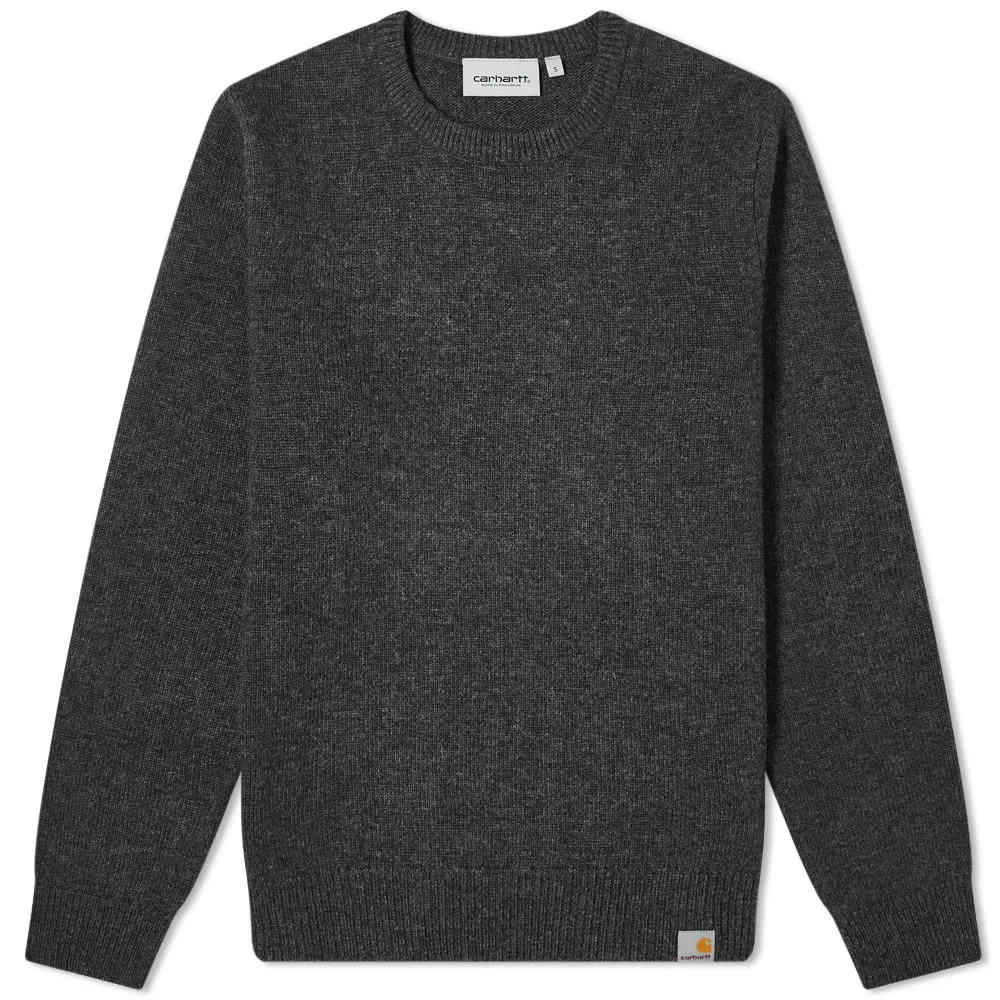 Carhartt WIP Allen Crew KnitBlack Heather