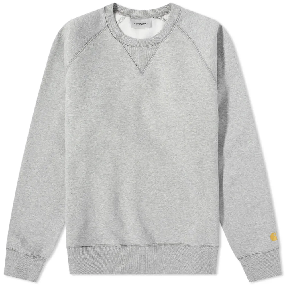 Carhartt WIP Chase SweatGrey Heather & Gold