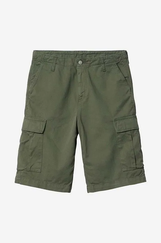 Carhartt WIP cotton shorts green color