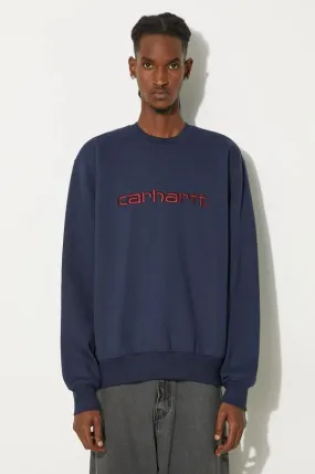 Carhartt WIP sweatshirt Carhartt Sweat men's navy blue color I030546.2DDXX