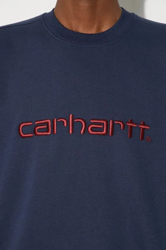 Carhartt WIP sweatshirt Carhartt Sweat men's navy blue color I030546.2DDXX