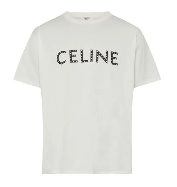 CELINE  |Pullovers Unisex Street Style Cotton Short Sleeves Luxury