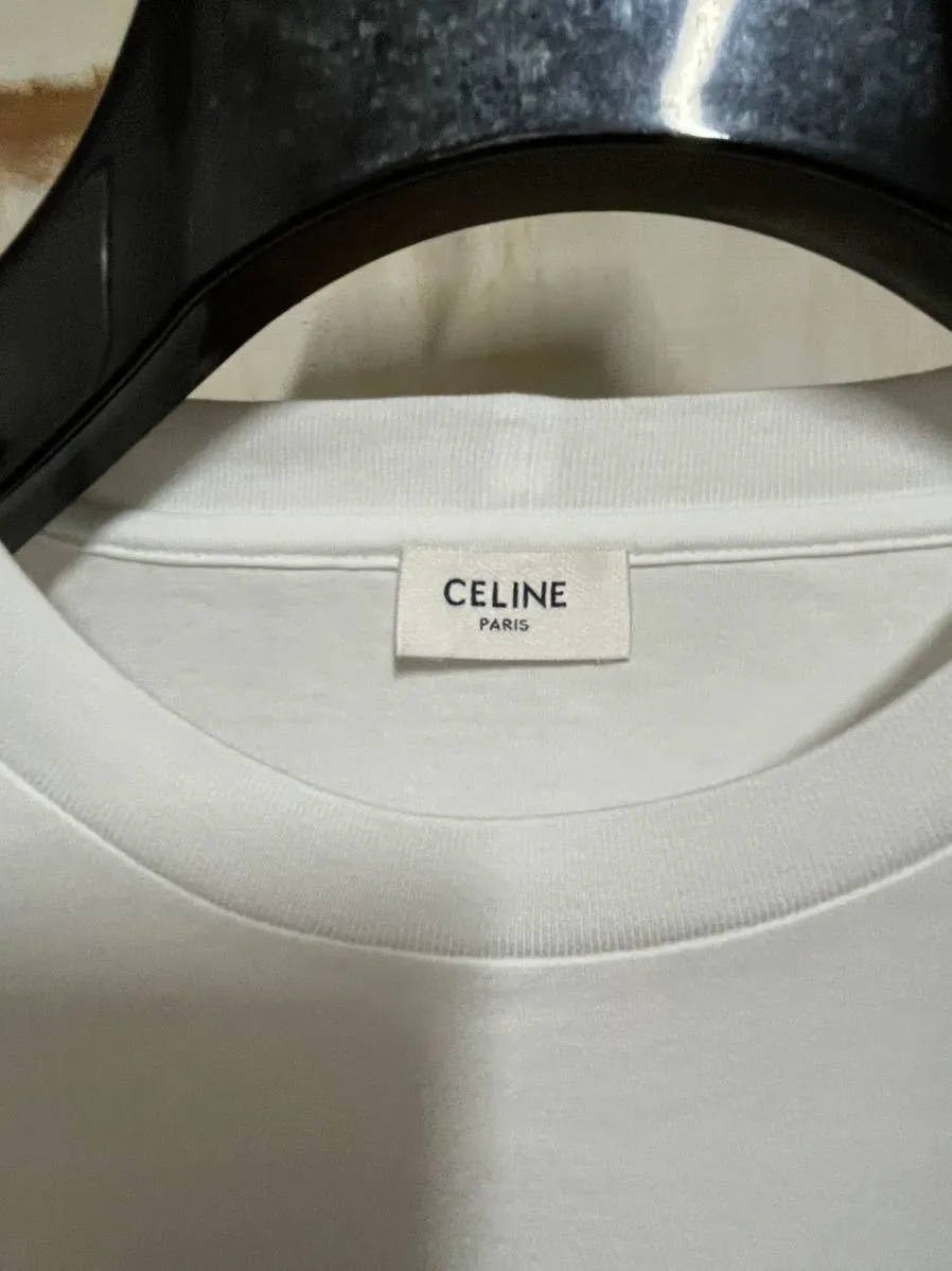 CELINE  |Pullovers Unisex Street Style Cotton Short Sleeves Luxury