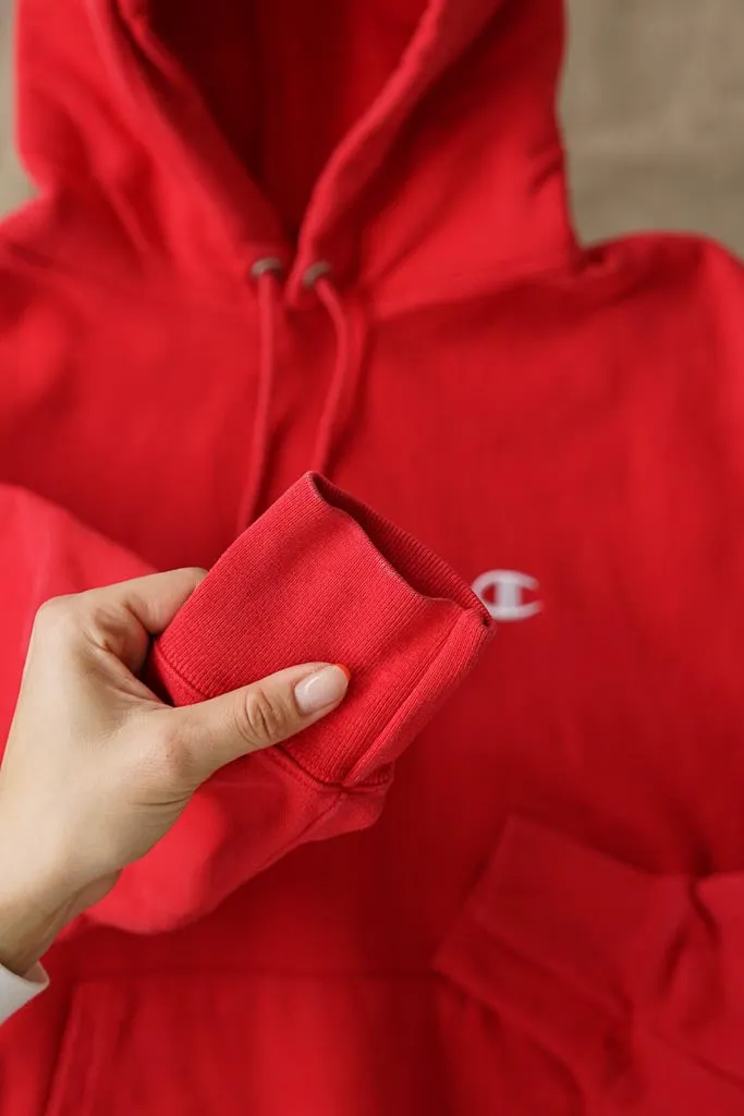 Champion Reverse Weave hoodie rouge taille M