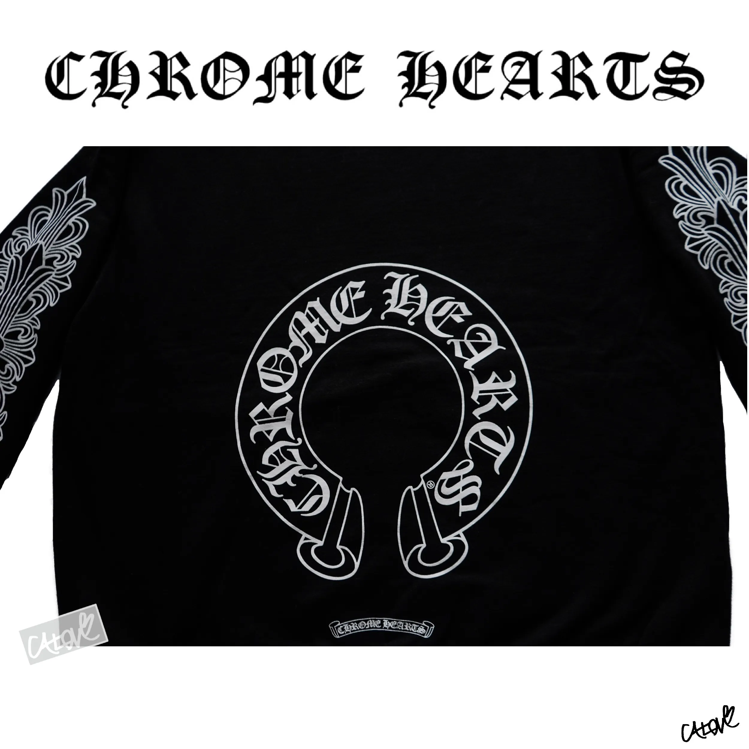 CHROME HEARTS  |CH Horseshoe Crewneck Sweatshirt