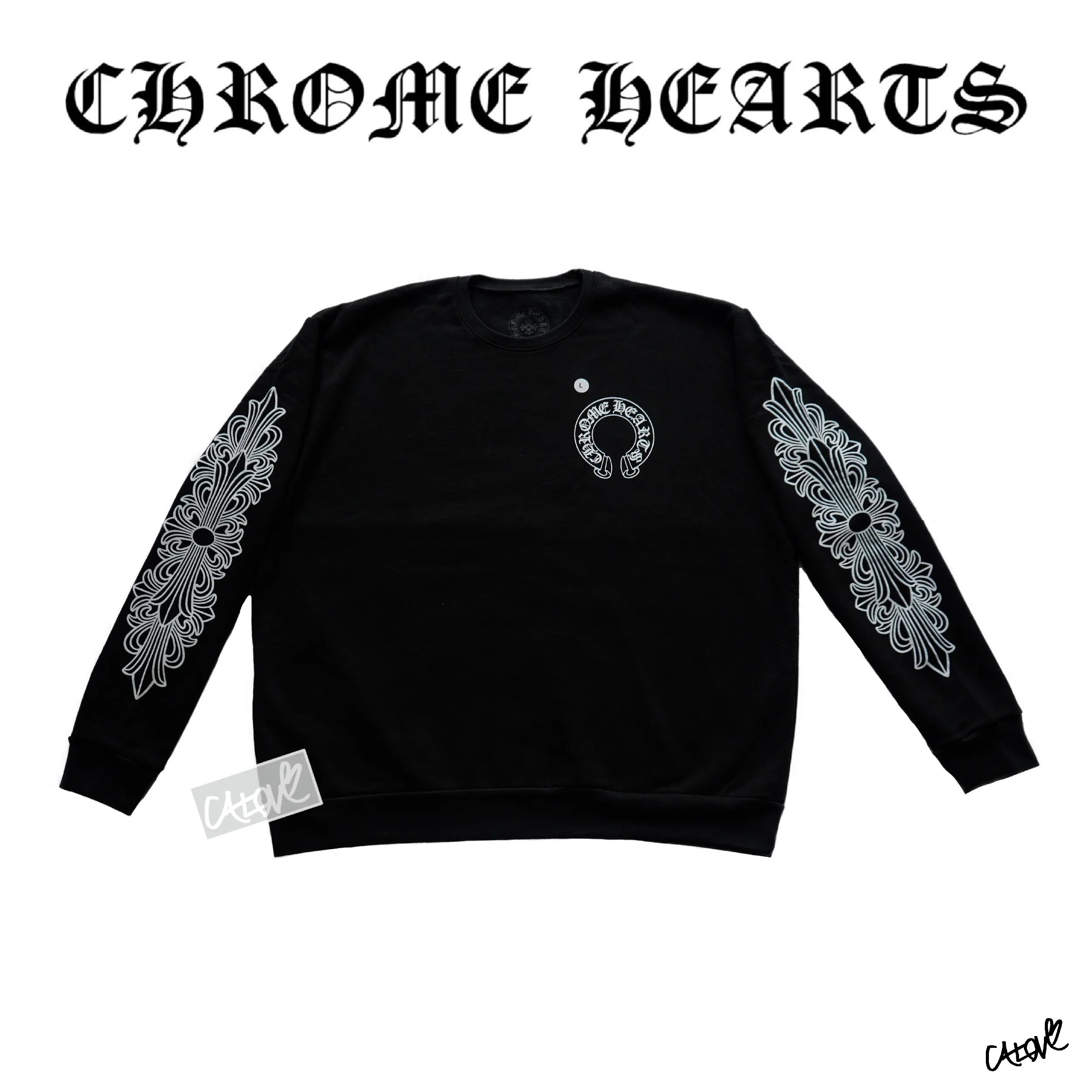 CHROME HEARTS  |CH Horseshoe Crewneck Sweatshirt