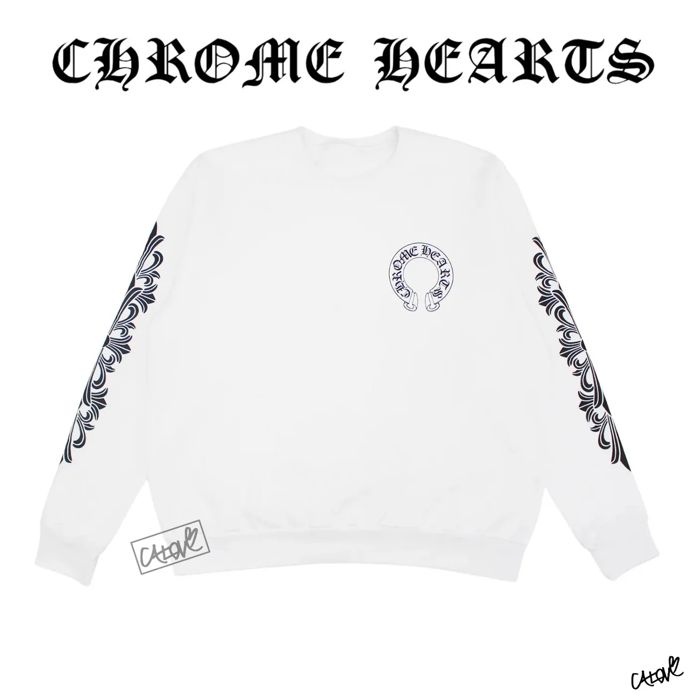 CHROME HEARTS  |CH Horseshoe Crewneck Sweatshirt